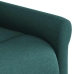 Sillón reclinable eléctrico tela verde oscuro