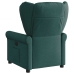 Sillón reclinable eléctrico tela verde oscuro