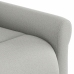 Sillón reclinable eléctrico de tela gris nube