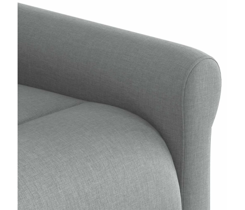 Sillón reclinable de masaje eléctrico tela gris claro