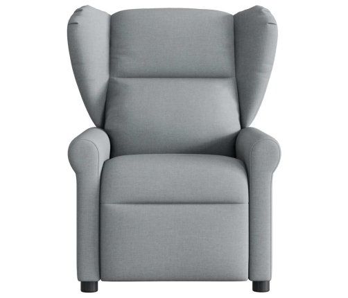 Sillón reclinable de masaje eléctrico tela gris claro