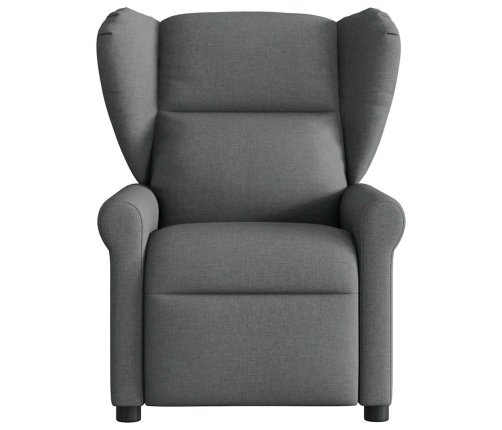 Sillón reclinable de masaje eléctrico tela gris oscuro