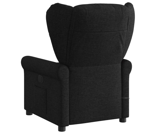 Sillón reclinable de masaje eléctrico tela negro