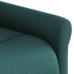 Sillón reclinable de masaje eléctrico tela verde oscuro