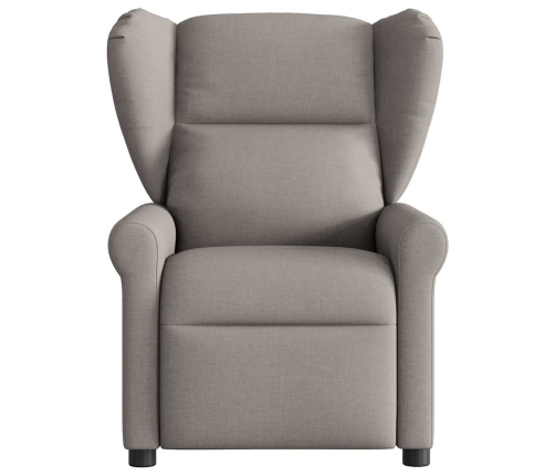 Sillón reclinable de masaje eléctrico tela gris taupe