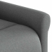 Sillón reclinable elevable de tela gris oscuro