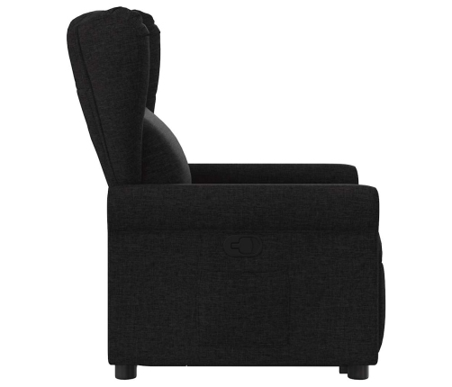 Sillón reclinable elevable tela negro