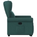 Sillón reclinable elevable tela verde oscuro