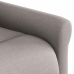 Sillón reclinable elevable tela gris taupe