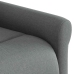 Sillón de masaje eléctrico reclinable elevable tela gris oscuro