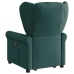 Sillón masaje eléctrico reclinable elevable tela verde oscuro