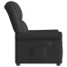 Sillón reclinable eléctrico cuero sintético negro brillante