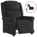 Sillón reclinable eléctrico cuero sintético negro brillante