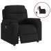 Sillón reclinable eléctrico de tela negro