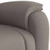 Sillón reclinable elevable tela gris taupe