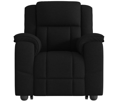 Sillón reclinable de masaje elevable tela negro