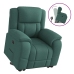 Sillón eléctrico reclinable elevable de tela verde oscuro