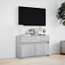 Mueble de TV con LED madera ingeniería gris Sonoma 91x34x61 cm