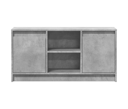 Mueble de TV LED madera ingeniería gris hormigón 100x34x50 cm