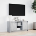 Mueble de TV con LED madera ingeniería gris Sonoma 100x34x50 cm