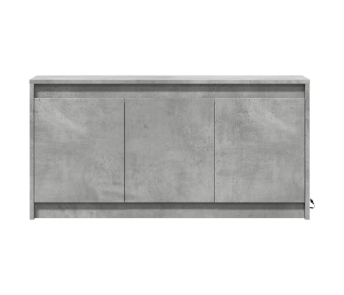 Mueble de TV LED madera ingeniería gris hormigón 100x34x50 cm