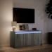 Mueble de TV con LED madera ingeniería gris Sonoma 100x34x50 cm