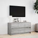 Mueble de TV con LED madera ingeniería gris Sonoma 100x34x50 cm