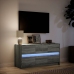 Mueble de TV con LED madera ingeniería gris Sonoma 100x34x50 cm