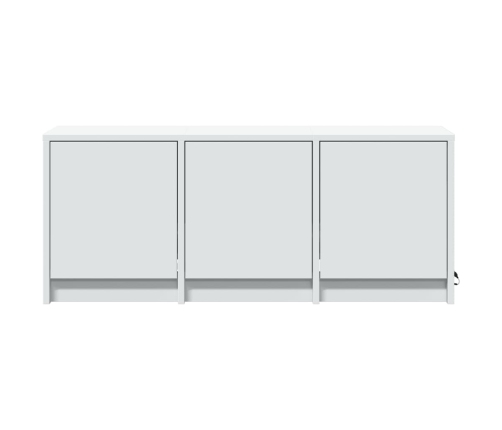 Mueble de TV con LED madera de ingeniería blanco 97x34x40 cm