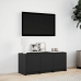 Mueble de TV con LED madera de ingeniería negro 97x34x40 cm