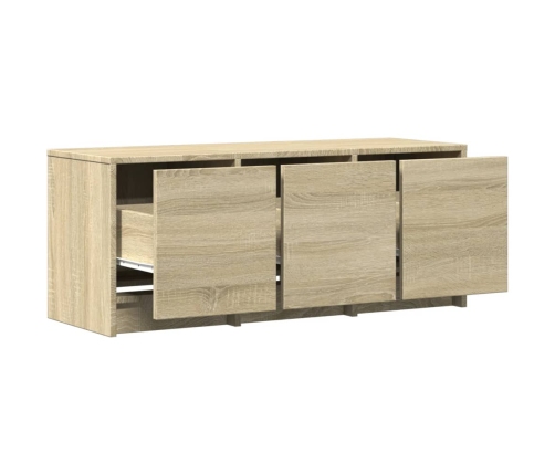 Mueble de TV LED madera de ingeniería roble Sonoma 97x34x40 cm