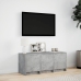 Mueble de TV LED madera ingeniería gris hormigón 97x34x40 cm