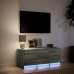 Mueble de TV con LED madera ingeniería gris Sonoma 97x34x40 cm