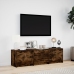 Mueble de TV LED madera ingeniería roble ahumado 140x34x40 cm