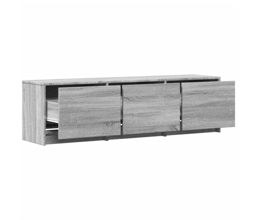 Mueble de TV madera ingeniería gris Sonoma 140x34x40 cm