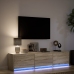 Mueble de TV LED madera de ingeniería roble Sonoma 165x34x40 cm