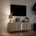 Mueble de TV de pared con luces LED roble Sonoma 100x31x35 cm