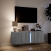 Mueble de TV de pared con luces LED gris Sonoma 100x31x35 cm