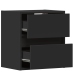 Mueble de TV de pared con luces LED negro 41x31x45 cm