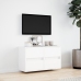 Mueble de TV de pared con luces LED blanco 80x31x45 cm