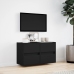 Mueble de TV de pared con luces LED negro 80x31x45 cm