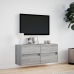 Mueble de TV de pared con luces LED gris Sonoma 100x31x45 cm