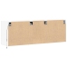 Mueble de TV de pared con luces LED blanco 130x31x45 cm