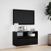 Mueble de TV de pared con luces LED negro 80x31x45 cm