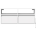 Mueble de TV de pared con luces LED blanco 100x31x45 cm