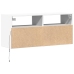 Mueble de TV de pared con luces LED blanco 100x31x45 cm