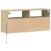 Mueble de TV de pared con luces LED roble Sonoma 100x31x45 cm