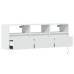 Mueble de TV de pared con luces LED blanco 130x31x45 cm