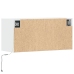 Mueble de TV de pared con luces LED blanco 80x31x35 cm