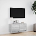 Mueble de TV de pared con luces LED gris Sonoma 80x31x35 cm